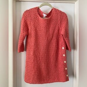 J. Jill Coral Loose Knit Sweater